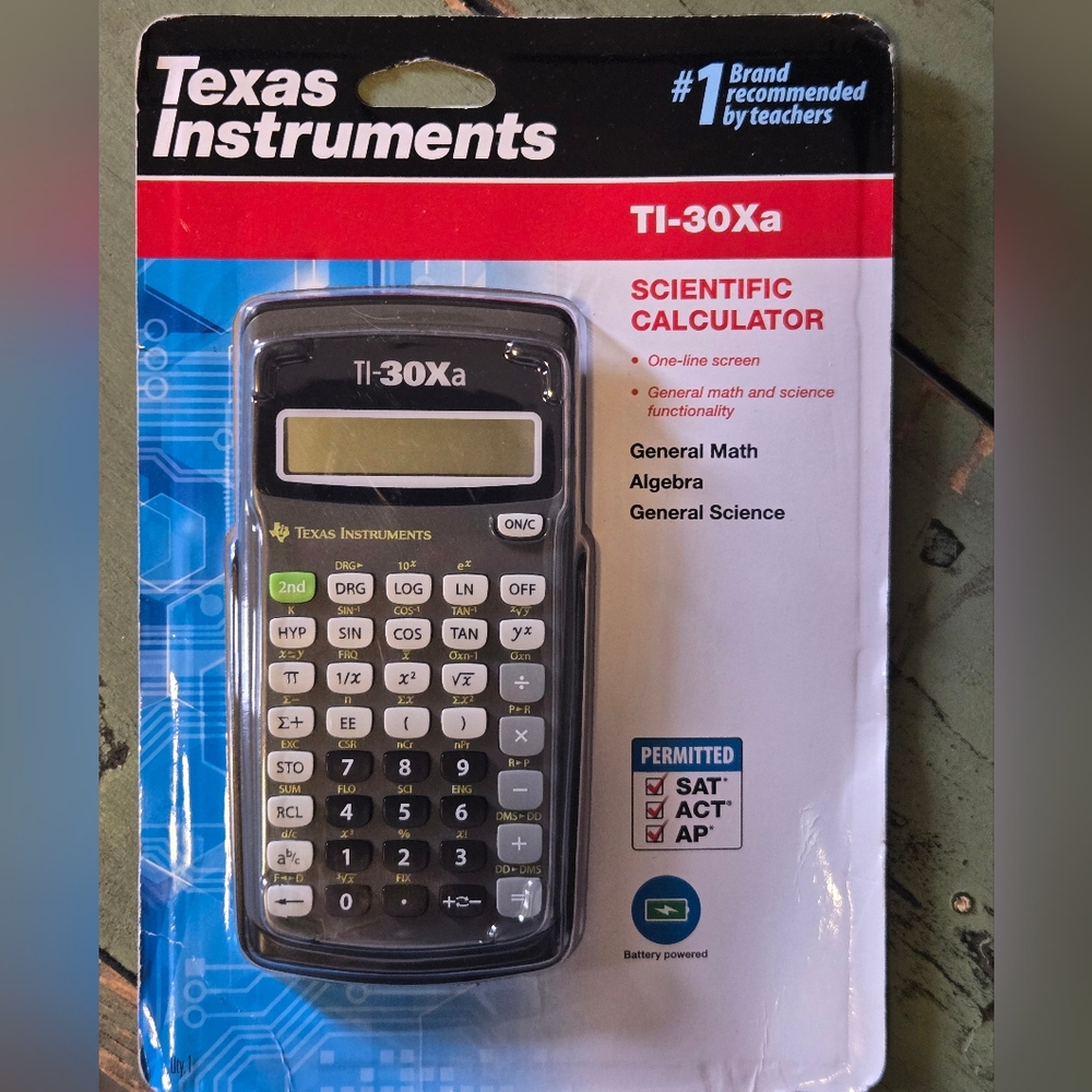 NEW IN PACKAGE Texas Instruments TI-30Xa Scientific Calculator - Black